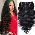 Black wave clip in